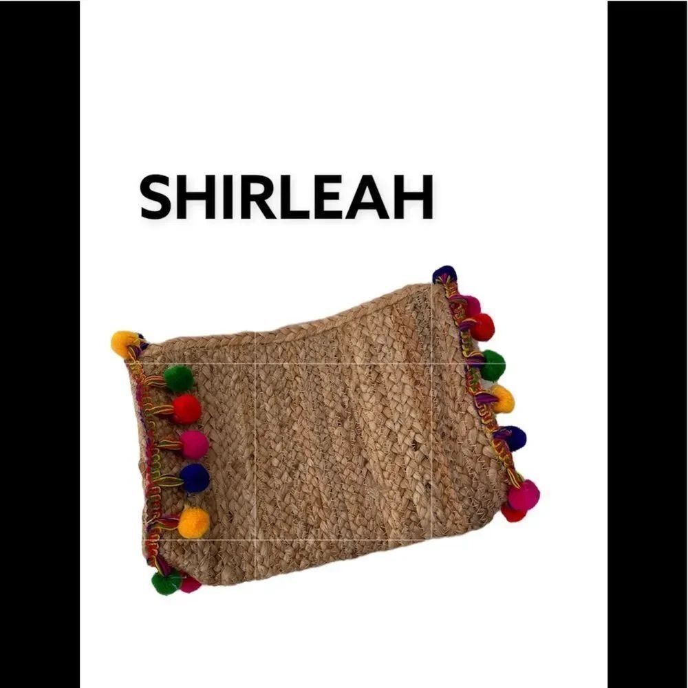 SHIRLEAH CHICAGO Santana Pom Pom clutch